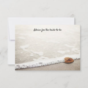 Hochzeitsratgeber für Beach Waves Hinweiskarte