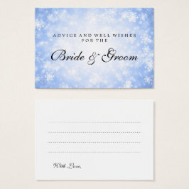 Hochzeitsratgeber Karte Blue Winter Wonderland