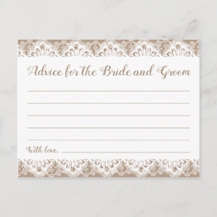 Hochzeitsratgeber, Rustikal Postkarte