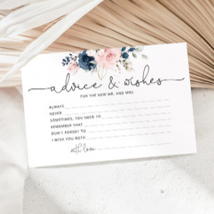Hochzeitsratgeber und Wünsche Karte