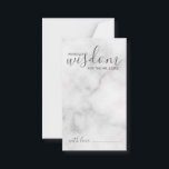 Hochzeitsratgeber und Wunschkarte aus klassischem  Hinweiskarte<br><div class="desc">Fügen Sie Ihrer Hochzeit eine persönliche Touch mit einem modernen Skript Hochzeitsratschlag und Wunschkarte hinzu. Diese Ratenkarte enthält den Titel "Worte der Weisheit" mit Details in grauem Skript und sans serif Schriftart Stil auf weißem Marmor Hintergrund. Ideal für Hochzeiten,  Babydusche,  Geburtstagsparty,  Brautparty,  Junggeselinnen-Abschied und alle besondere Anlässe.</div>