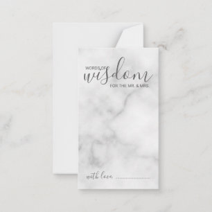 Hochzeitsratgeber und Wunschkarte aus klassischem  Hinweiskarte