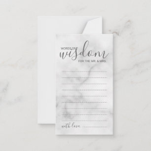 Hochzeitsratgeber und Wunschkarte aus klassischem Hinweiskarte