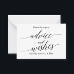 Hochzeitsratgeber und Wunschkarte Hinweiskarte<br><div class="desc">Niedliche Tipp-Karten mit unmarkiertem Rücken zum Schreiben und Melden</div>
