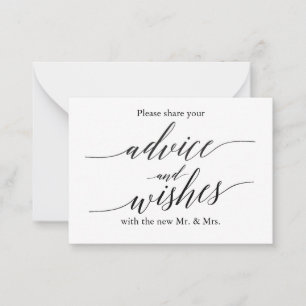 Hochzeitsratgeber und Wunschkarte Hinweiskarte