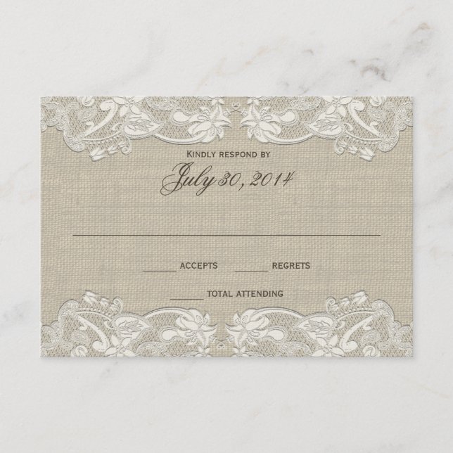 Hochzeitsreaktion im Blumendesign RSVP Karte (Vorderseite)