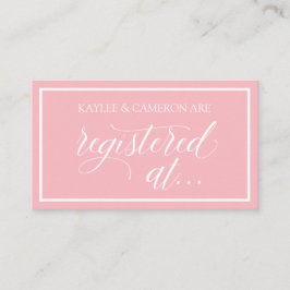 Hochzeitsregistrierung - Registriert auf Karten -