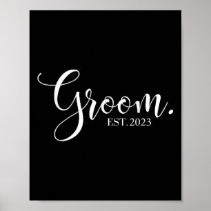 Hochzeitsreise Bachelor Fiancé Hubby Groom Est Poster