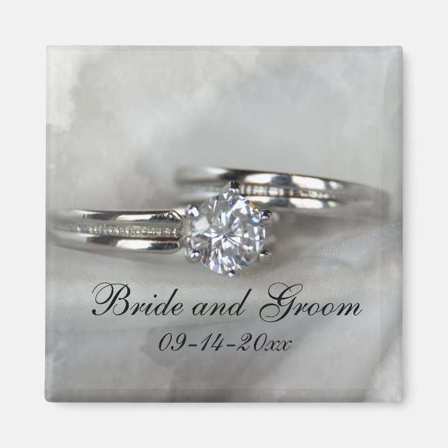 Hochzeitsrennen auf Grau Magnet (Vorne)