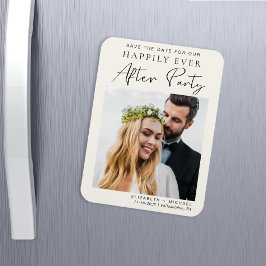 Hochzeitsrezeption Foto Save the Date Magnet