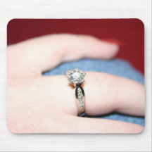 Hochzeitsring-Mousepad - individuell anpassbar