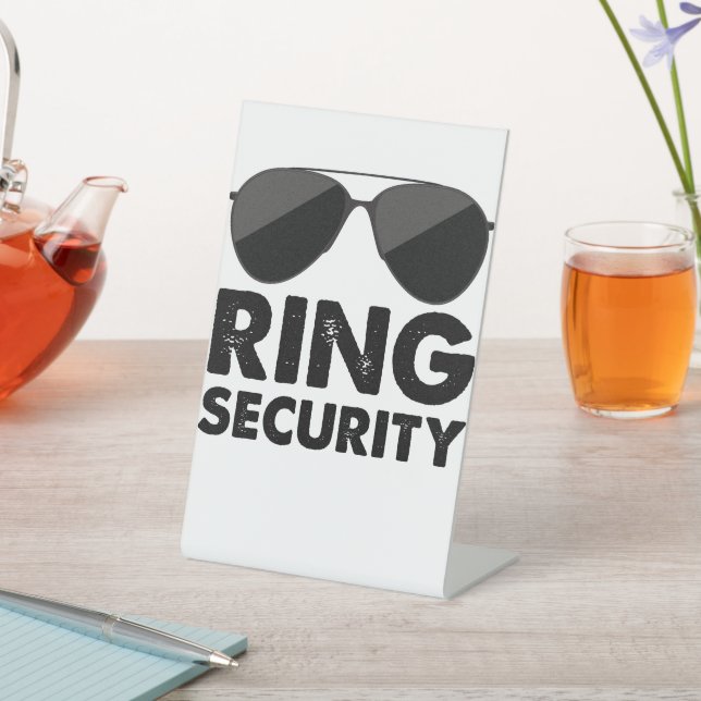 Hochzeitsring Sockelschild (In SItu)