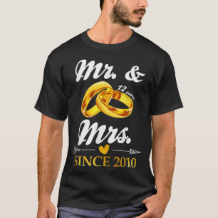 Hochzeitsring Verheiratet Mr. & Mrs. T-Shirt