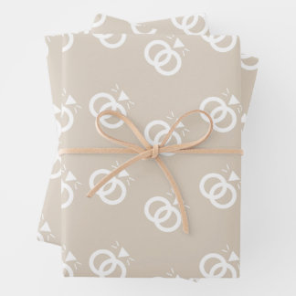 Hochzeitsringe Geschenkpapier Set