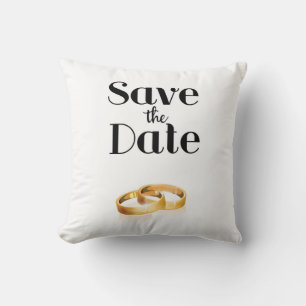 Hochzeitsringe Save the Date Kissen