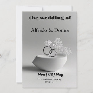 Hochzeitsrings Feiertagskarte