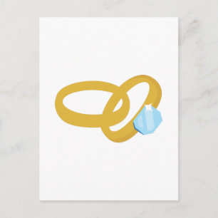 Hochzeitsrings Postkarte
