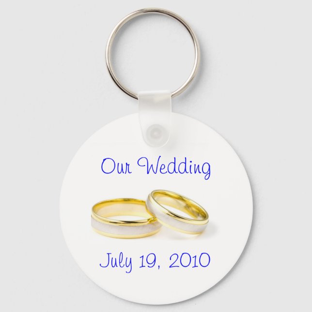 Hochzeitsrings Schlüsselanhänger (Vorderseite)