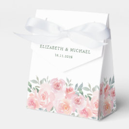 Hochzeitsrosa Florfarbe Vielen Dank Geschenkschachtel