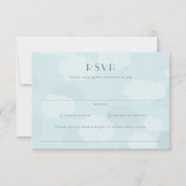 HochzeitsrSVP für Hochzeiten in Urlaubsort RSVP Karte