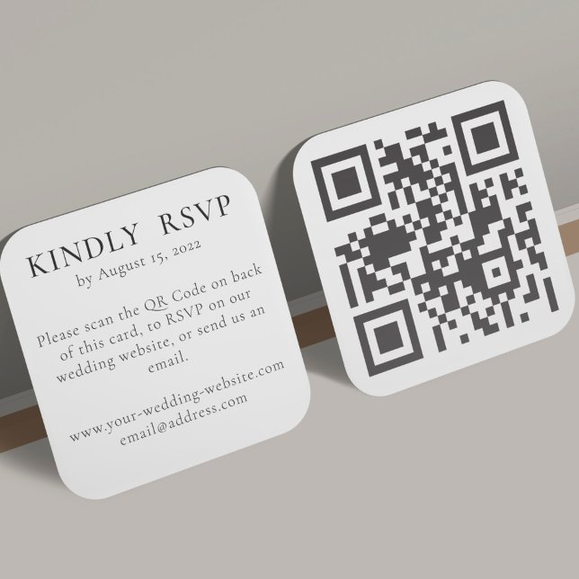 HochzeitsrSVP online auf der Website mit QR-Code Begleitkarte (Von Creator hochgeladen)