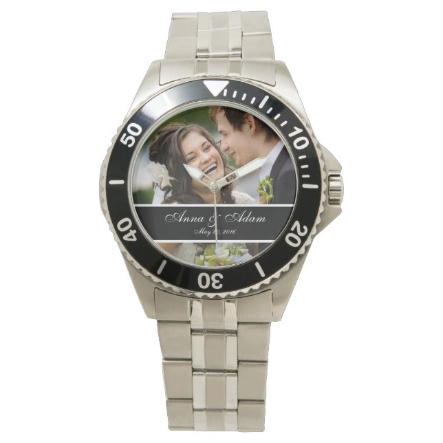 Hochzeitssache Foto Armbanduhr (Vorderseite)