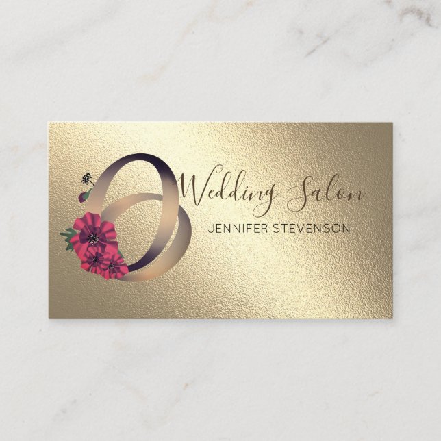 Hochzeitssalon, Hochzeit Visitenkarte (Vorderseite)