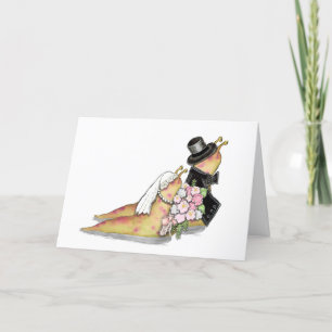 Hochzeitssauger-Grußkarte Dankeskarte