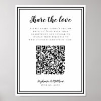 Hochzeitsscanner-Foto die Liebe QR Scan Black & Wh