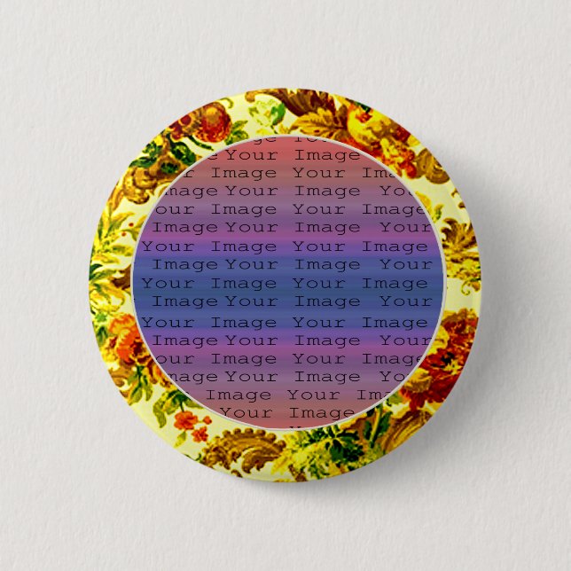Hochzeitsschaltfläche für Springtime Button (Vorderseite)