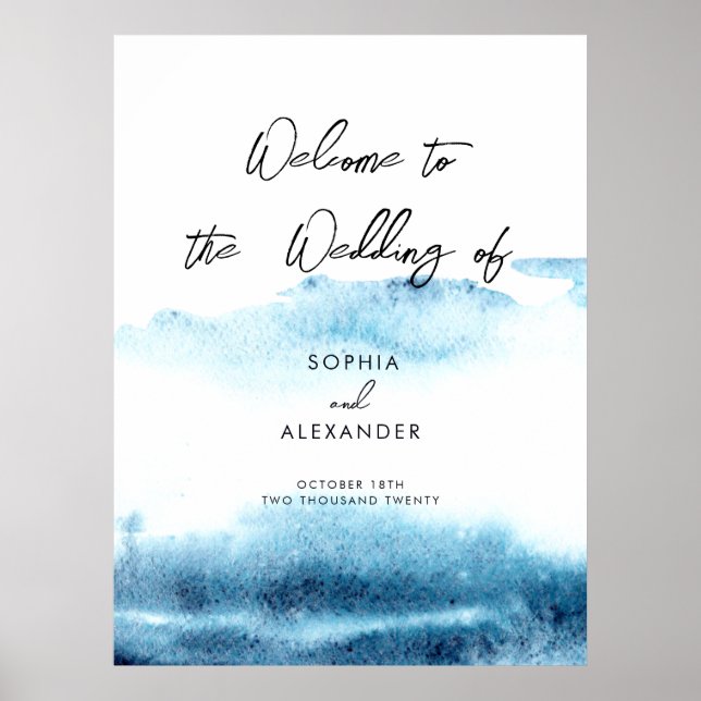 Hochzeitsschaukeln signieren willkommen. poster (Vorne)