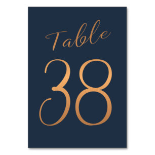 Hochzeitsschiff der Rose Goldkupfer Glitzer Tischnummer