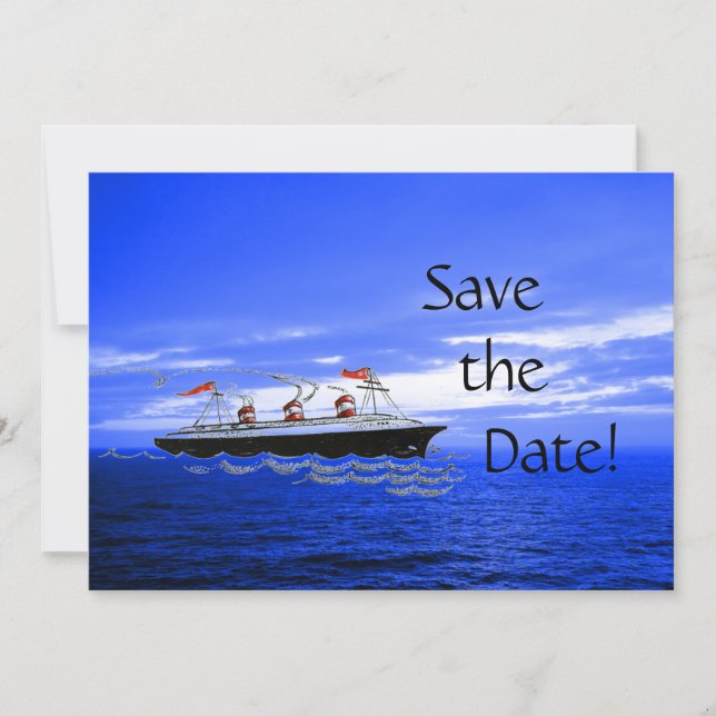 Hochzeitsschifffahrt | Save The Date (Vorderseite)