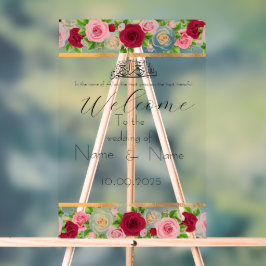 Hochzeitsschild aus Plexiglas Acrylschild