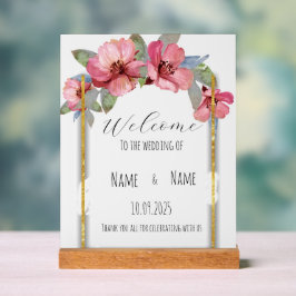 Hochzeitsschild aus Plexiglas Acrylschild