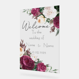 Hochzeitsschild aus Plexiglas Acrylschild