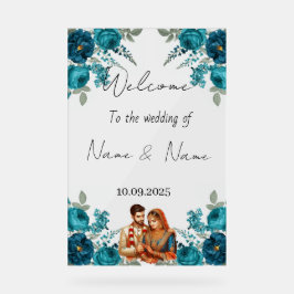 Hochzeitsschild aus Plexiglas Acrylschild