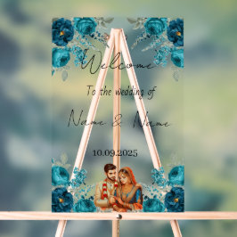 Hochzeitsschild aus Plexiglas Acrylschild