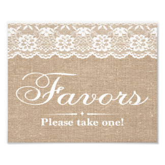 Hochzeitsschilder - Jute & Spitze - Geschenke - Fotodruck