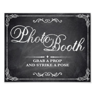 Hochzeitsschilder - Schiefertafel - Fotobooth - Fotodruck