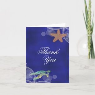 Hochzeitsschildkröte "Danke!" Dankeskarte