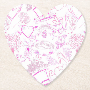 Hochzeitsschmuck Muster 02 Untersetzer