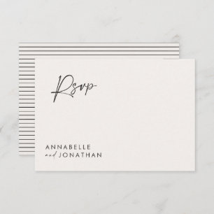 Hochzeitsschrift moderne Schwarz-weiße Schrift Einladung