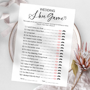 Hochzeitsschuh Brautparty-Spiel Einladung