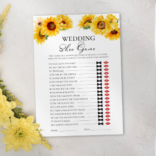 Hochzeitsschuh   Fall Brautparty Game Card Einladung