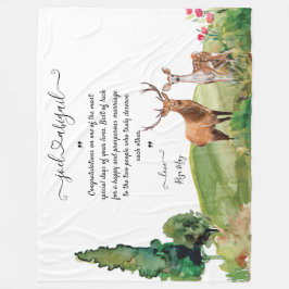 Hochzeitsschuhe mit persönlicher Botschaft Fleecedecke