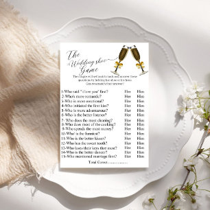 Hochzeitsschuhspiel, Brautparty-Schuhspiel, Postkarte