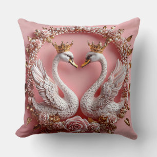 Hochzeitsschwäne Gold Perle Hochzeit Liebe Kissen