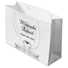Hochzeitsschwäne Große Geschenktüte