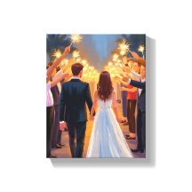 Hochzeitsschwärmer | Hochzeitsfeier Gemalt
